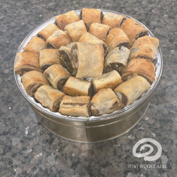 Assorted Fresh Rugelach Large Gift Tin - Ideal for Family & Corporate Gifting (3lb)