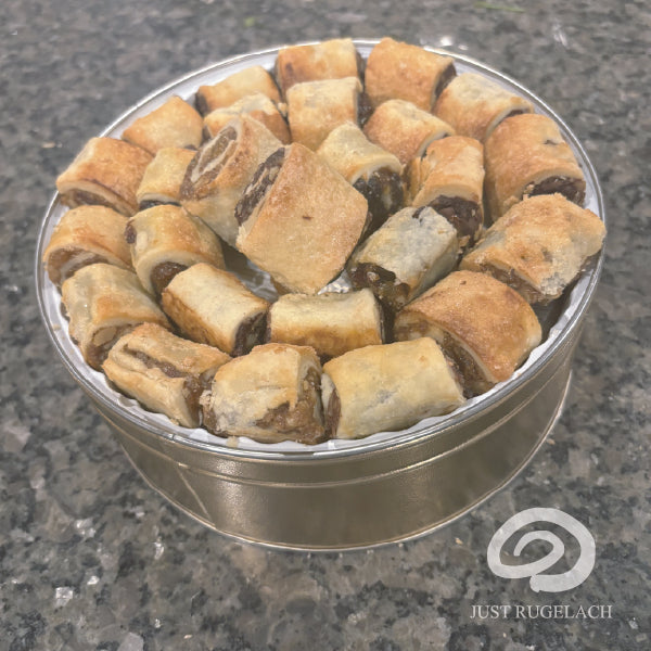 Assorted Fresh Rugelach Large Gift Tin - Ideal for Family & Corporate Gifting (3lb)